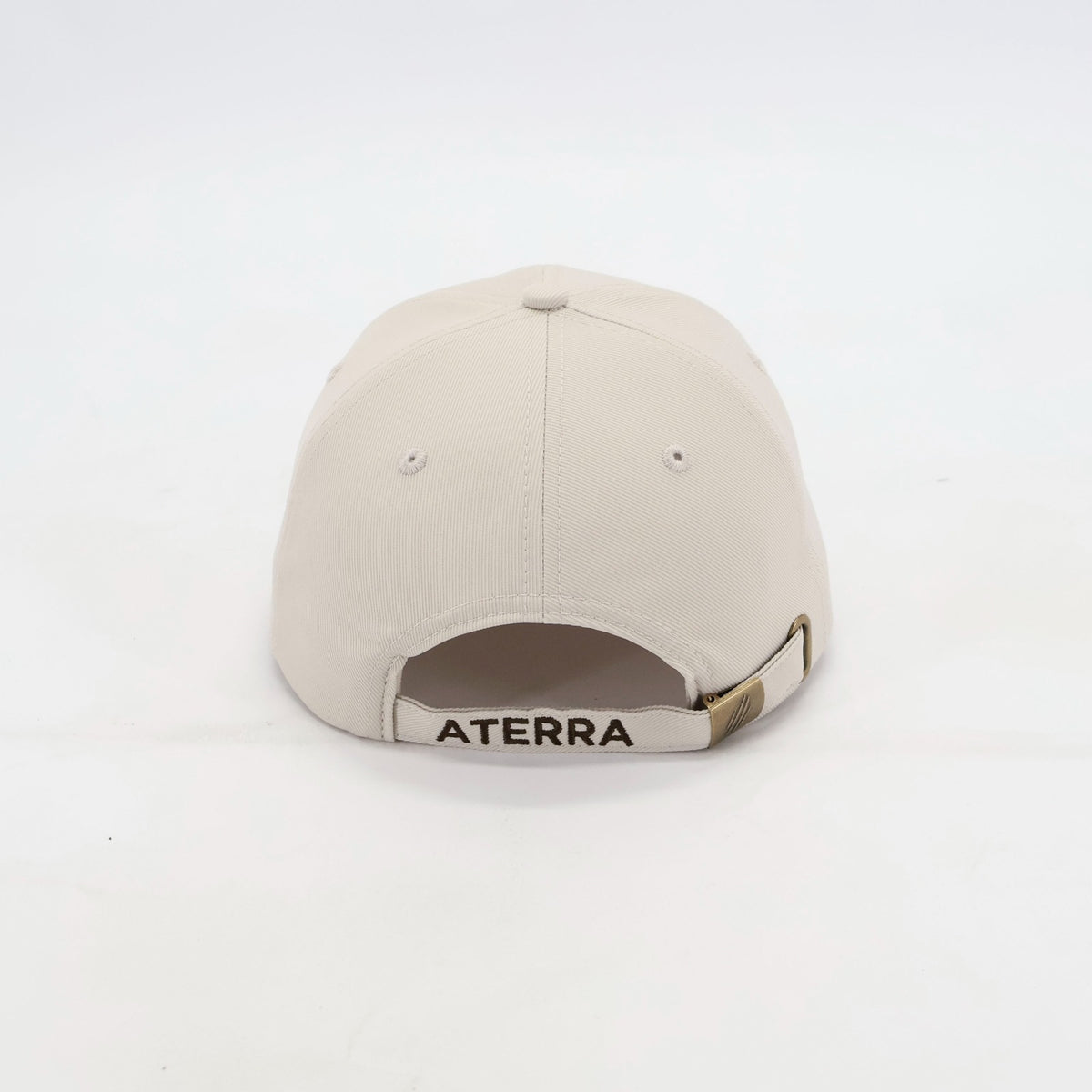 Rear view of the ATERRA Arctic Series cap with ATERRA embroidery and adjustable strap